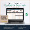 Ultimate Budget by Paycheck Tracker: Personal Budget & Spreadsheet