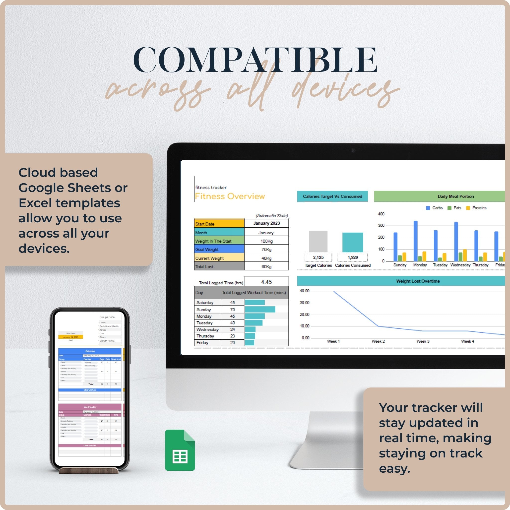 Ultimate Fitness Tracker: Workout Excel Template & Spreadsheet