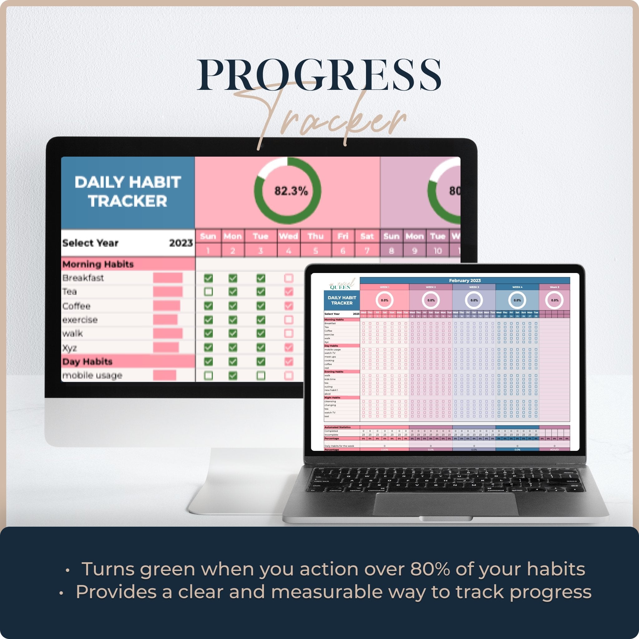 Ultimate Habit Tracker: Spreadsheet for Productive Habits